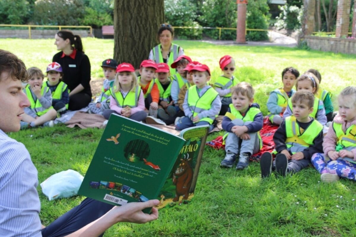 Hopscotch children's nurseries outdoor reading