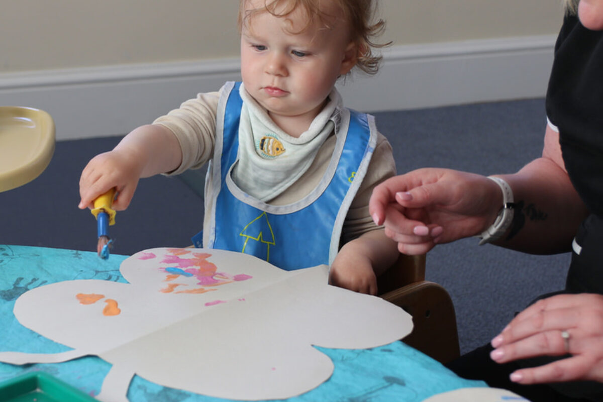 Hopscotch Peacehaven baby painting