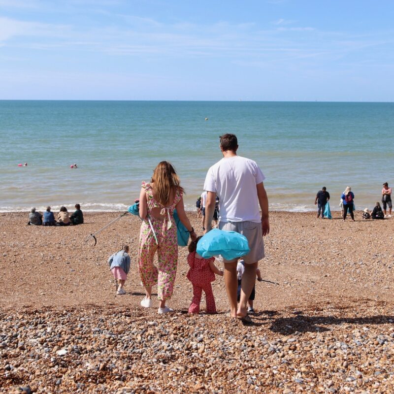 Brighton Beach Clean Hopscotch family photo