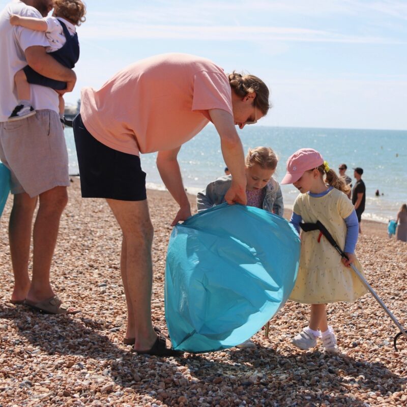 Hopscotch Brighton Beach Clean toddlers and mum